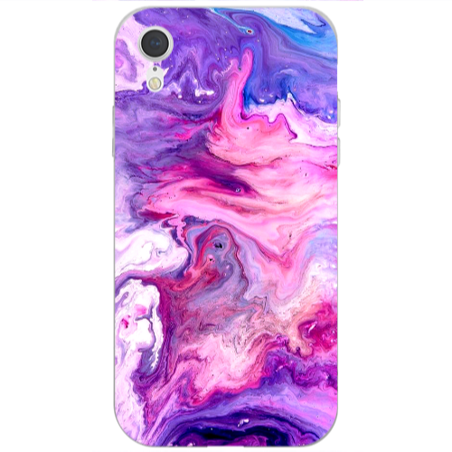 Apple iPhone Xr Marble art Transparent Silicone TPU Θήκη