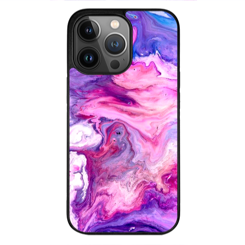 Apple iPhone 13 Pro Max Marble art Black Glossy Θήκη