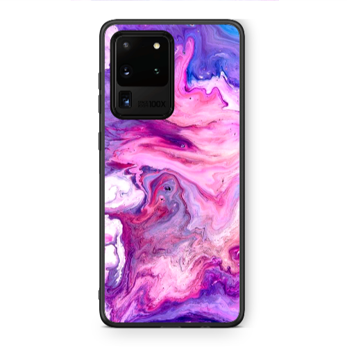 Samsung S20 Ultra Marble art Black Glossy Θήκη