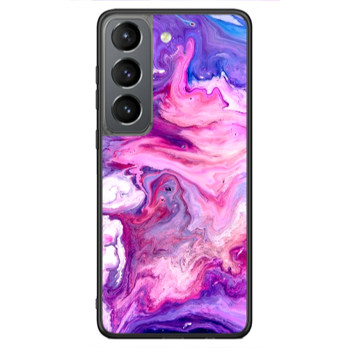 Samsung S21 Ultra Marble art Black Glossy Θήκη