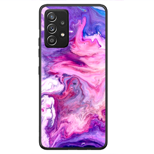 Samsung A53 Marble art Black Glossy Θήκη