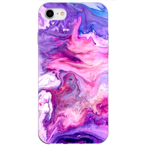 Apple iPhone 7 Marble art Transparent Silicone TPU Θήκη