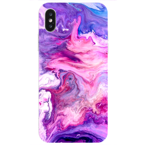 Apple iPhone Xs Marble art Transparent Silicone TPU Θήκη