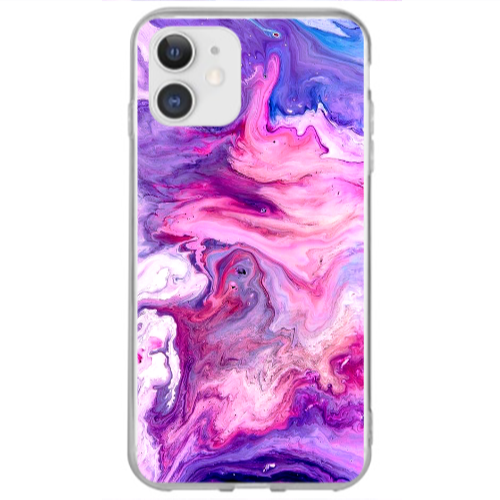 Apple iPhone 12 Mini Marble art Transparent Silicone TPU Θήκη
