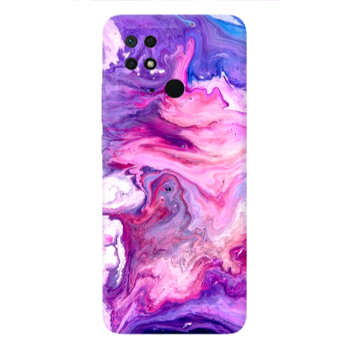 Xiaomi Poco C40 Marble art Transparent Silicone TPU Θήκη