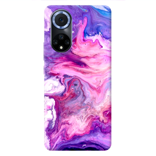 Huawei Nova 9 Marble art Transparent Silicone TPU Θήκη