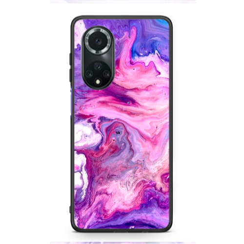 Huawei Nova 9 Marble art Black Glossy Θήκη