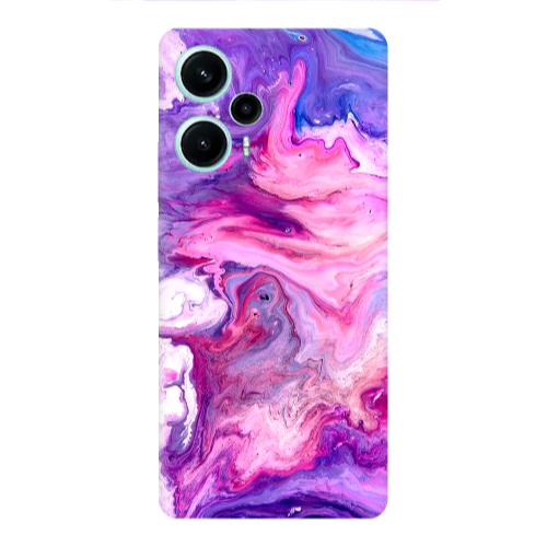 Xiaomi Poco F5 Marble art Transparent Silicone TPU Θήκη