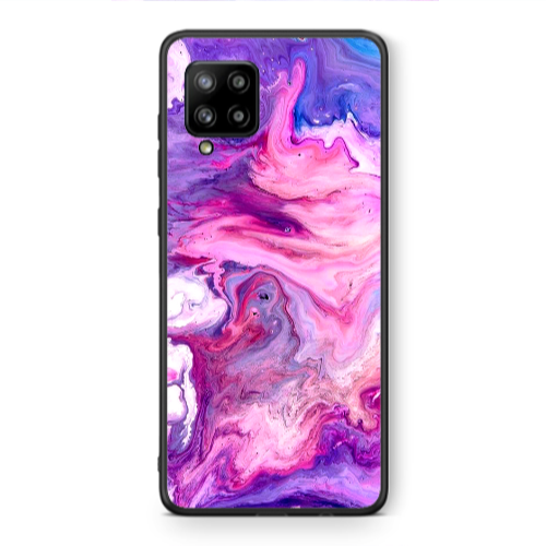 Samsung A42 5G Marble art Black Glossy Θήκη