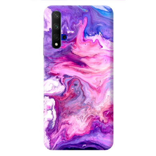 Huawei Nova 5 T Marble art Transparent Silicone TPU Θήκη