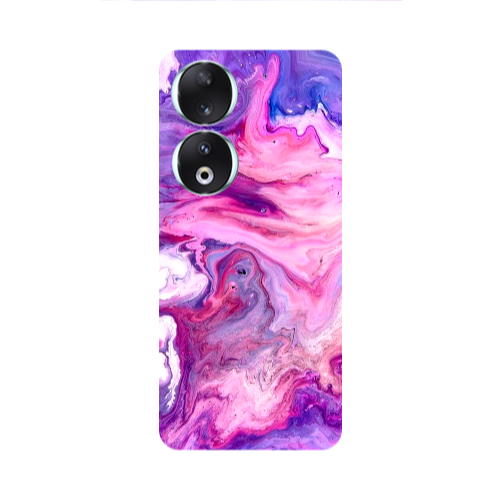 Honor 90 5G Marble art Transparent Silicone TPU Θήκη