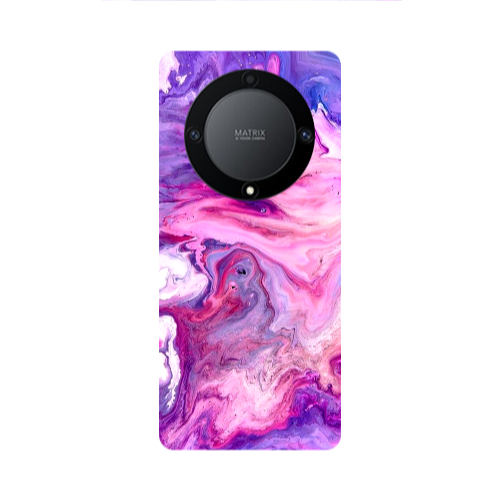 Honor Magic5 Lite 5G Marble art Transparent Silicone TPU Θήκη