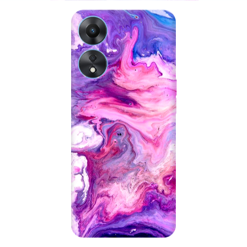 Oppo A 98 Marble art Transparent Silicone TPU Θήκη