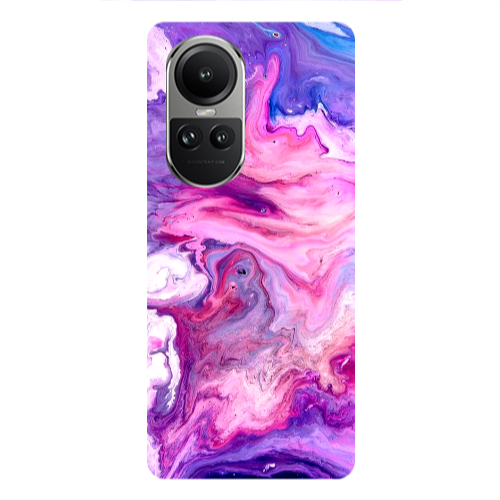 Oppo Reno10 5G Marble art Transparent Silicone TPU Θήκη