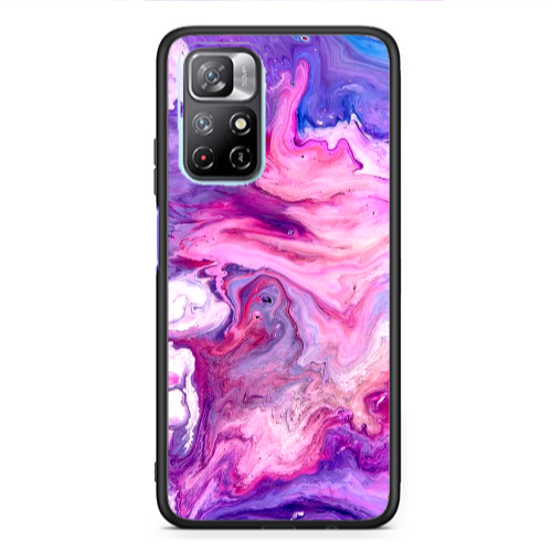 Xiaomi Poco M4 Pro 5G Marble art Black Glossy Θήκη