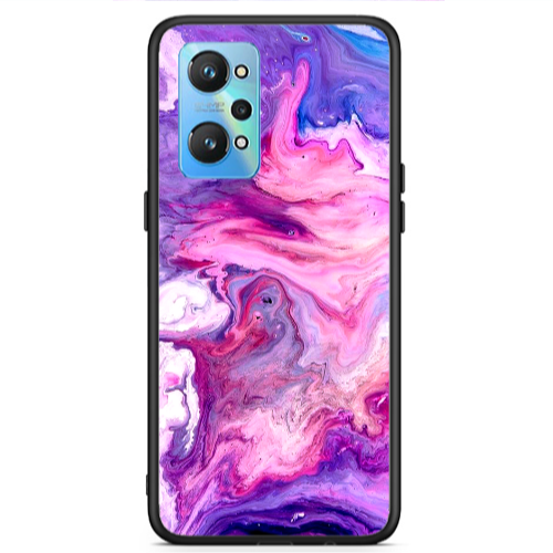 Realme Gt Neo 2 Marble art Black Glossy Θήκη