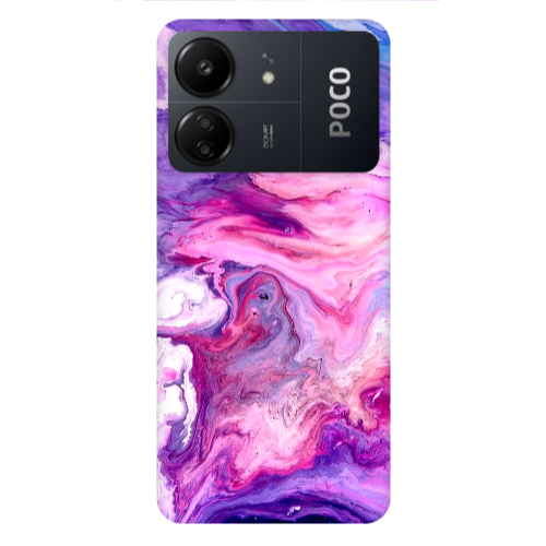 Xiaomi Poco C65 Marble art Transparent Silicone TPU Θήκη