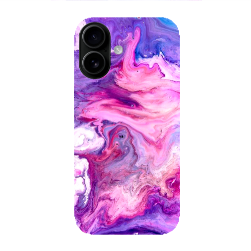 Apple Iphone 16 Marble art Transparent Silicone TPU Θήκη