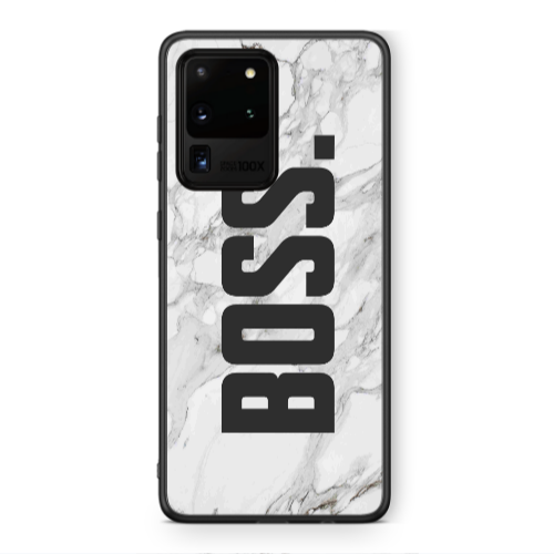 Samsung S20 Ultra Marble Boss Black Glossy Θήκη
