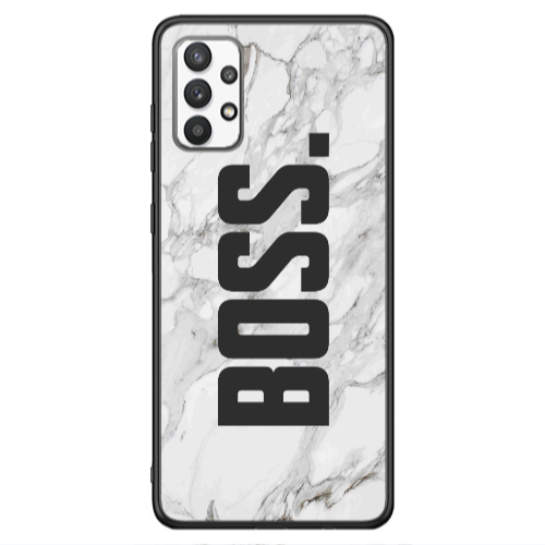 Samsung A13 4G Marble Boss Black Glossy Θήκη