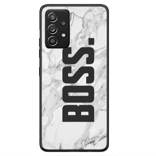 Samsung A53 Marble Boss Black Glossy Θήκη