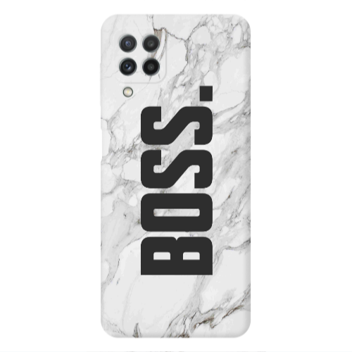 Samsung A22 4G Marble Boss Transparent Silicone TPU Θήκη
