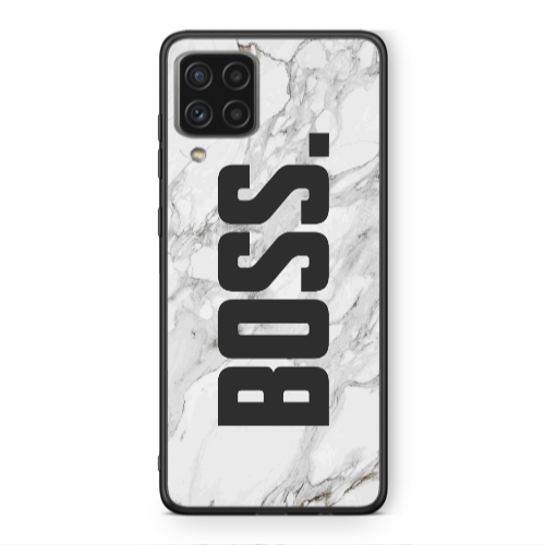 Samsung A22 4G Marble Boss Black Glossy Θήκη