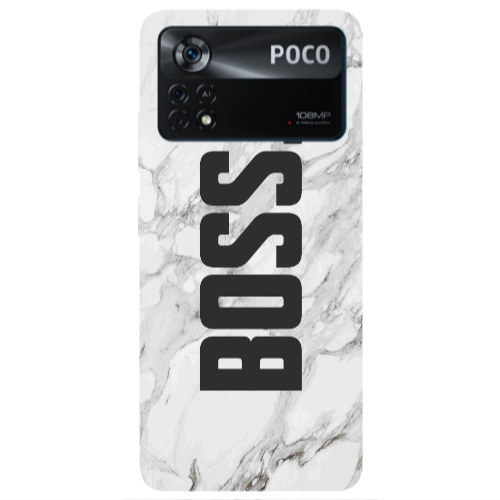 Xiaomi Poco X4 Pro Marble Boss Transparent Silicone TPU Θήκη