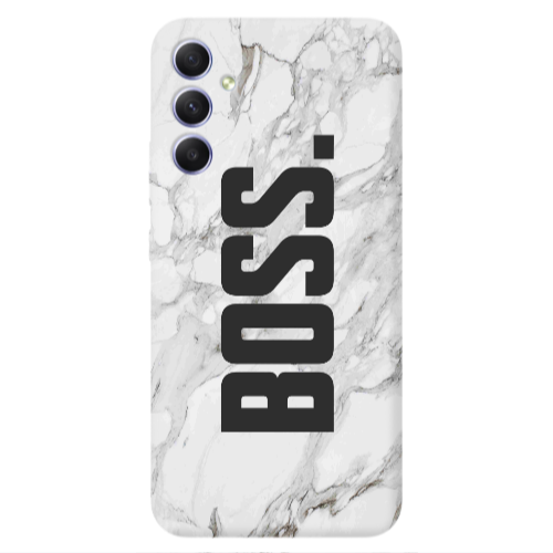 Samsung A34 Marble Boss Transparent Silicone TPU Θήκη