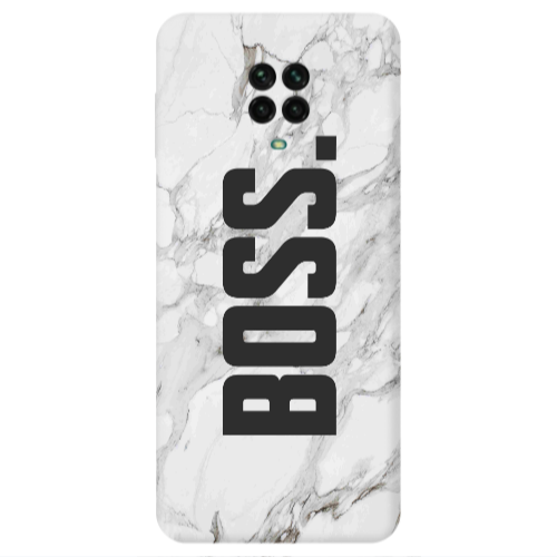 Xiaomi Redmi Note 9S Marble Boss Transparent Silicone TPU Θήκη