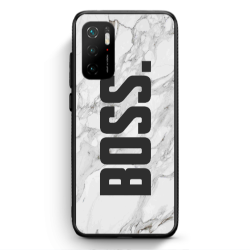 Xiaomi Poco M3 Pro Marble Boss Black Glossy Θήκη