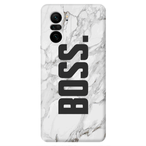 Xiaomi Poco F3 Marble Boss Transparent Silicone TPU Θήκη
