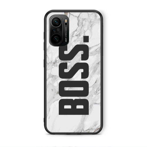 Xiaomi Poco F3 Marble Boss Black Glossy Θήκη