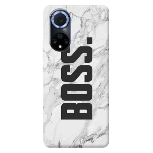 Huawei Nova 9 Marble Boss Transparent Silicone TPU Θήκη
