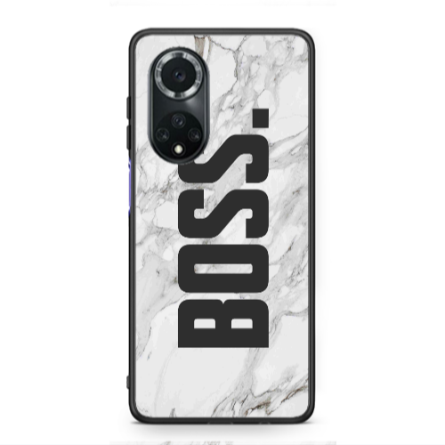 Huawei Nova 9 Marble Boss Black Glossy Θήκη