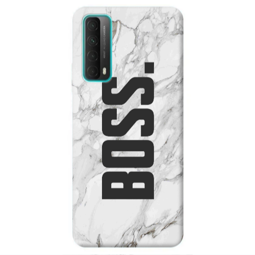 Huawei P Smart 2021 Marble Boss Transparent Silicone TPU Θήκη