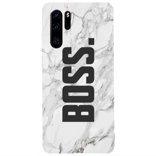 Huawei P30 Pro Marble Boss Transparent Silicone TPU Θήκη
