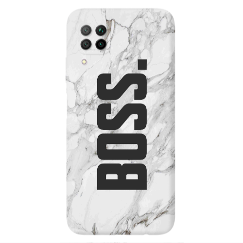 Huawei P40 Lite Marble Boss Transparent Silicone TPU Θήκη