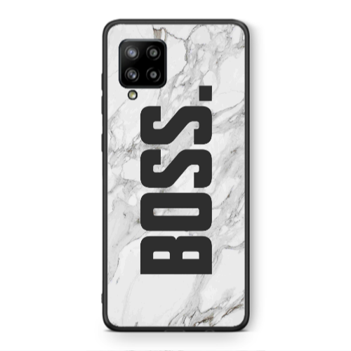 Samsung A42 5G Marble Boss Black Glossy Θήκη