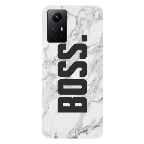 Xiaomi Redmi Note 12s Marble Boss Transparent Silicone TPU Θήκη