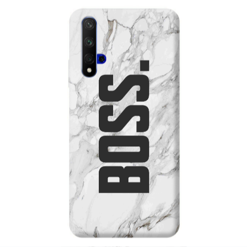 Huawei Nova 5 T Marble Boss Transparent Silicone TPU Θήκη