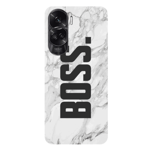 Honor 90 Lite 5G Marble Boss Transparent Silicone TPU Θήκη