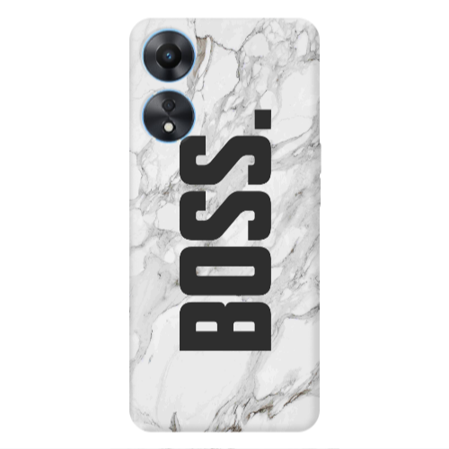 Oppo A 98 Marble Boss Transparent Silicone TPU Θήκη
