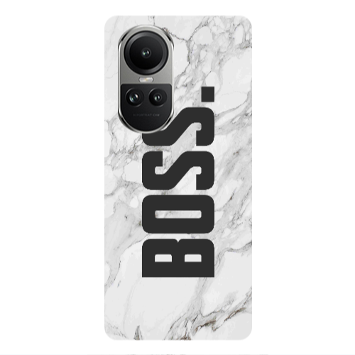 Oppo Reno10 5G Marble Boss Transparent Silicone TPU Θήκη