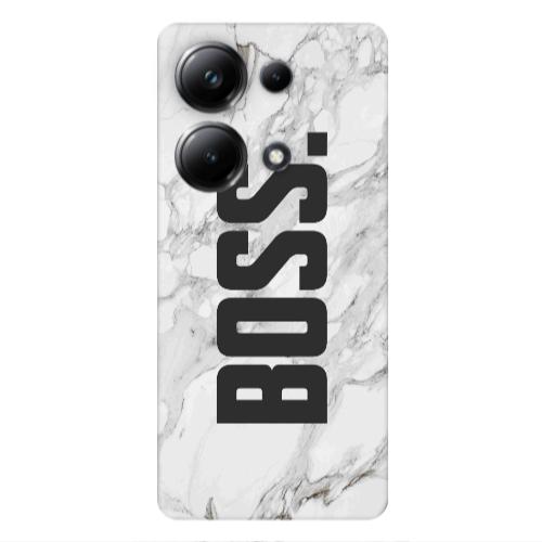 Xiaomi Poco M6 Pro 4G Marble Boss Transparent Silicone TPU Θήκη