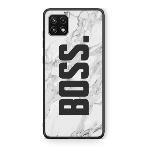 Samsung A22 5G Marble Boss Black Glossy Θήκη