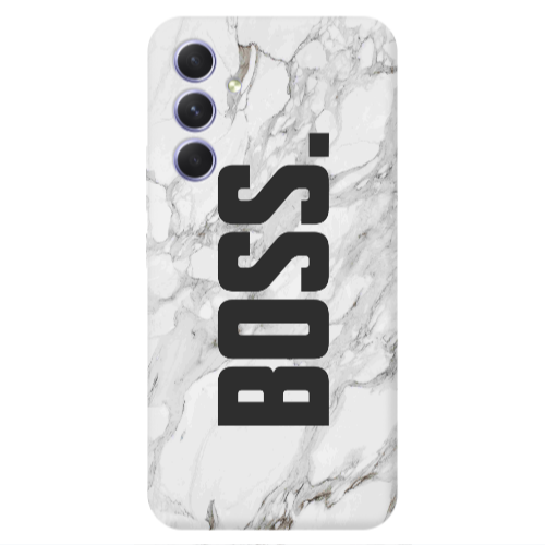 Samsung A55 Marble Boss Transparent Silicone TPU Θήκη