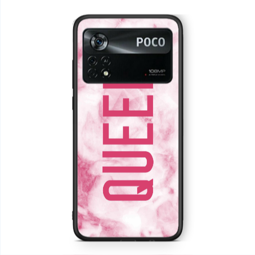 Xiaomi Poco X4 Pro Marble Queen Black Glossy Θήκη