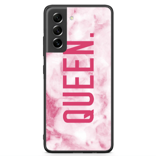Samsung S21 FE Marble Queen Black Glossy Θήκη