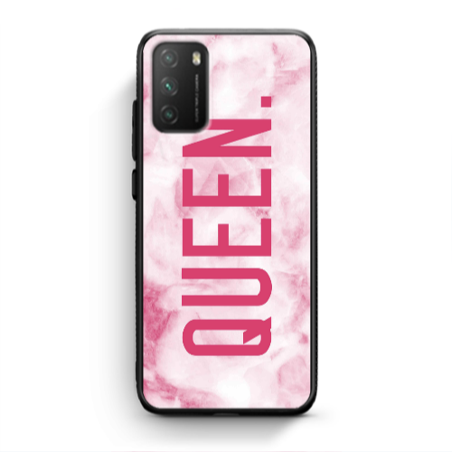 Xiaomi Poco M3 Marble Queen Black Glossy Θήκη